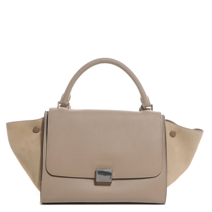 Celine Calfskin and Suede Small Trapeze Dune 1 of 8