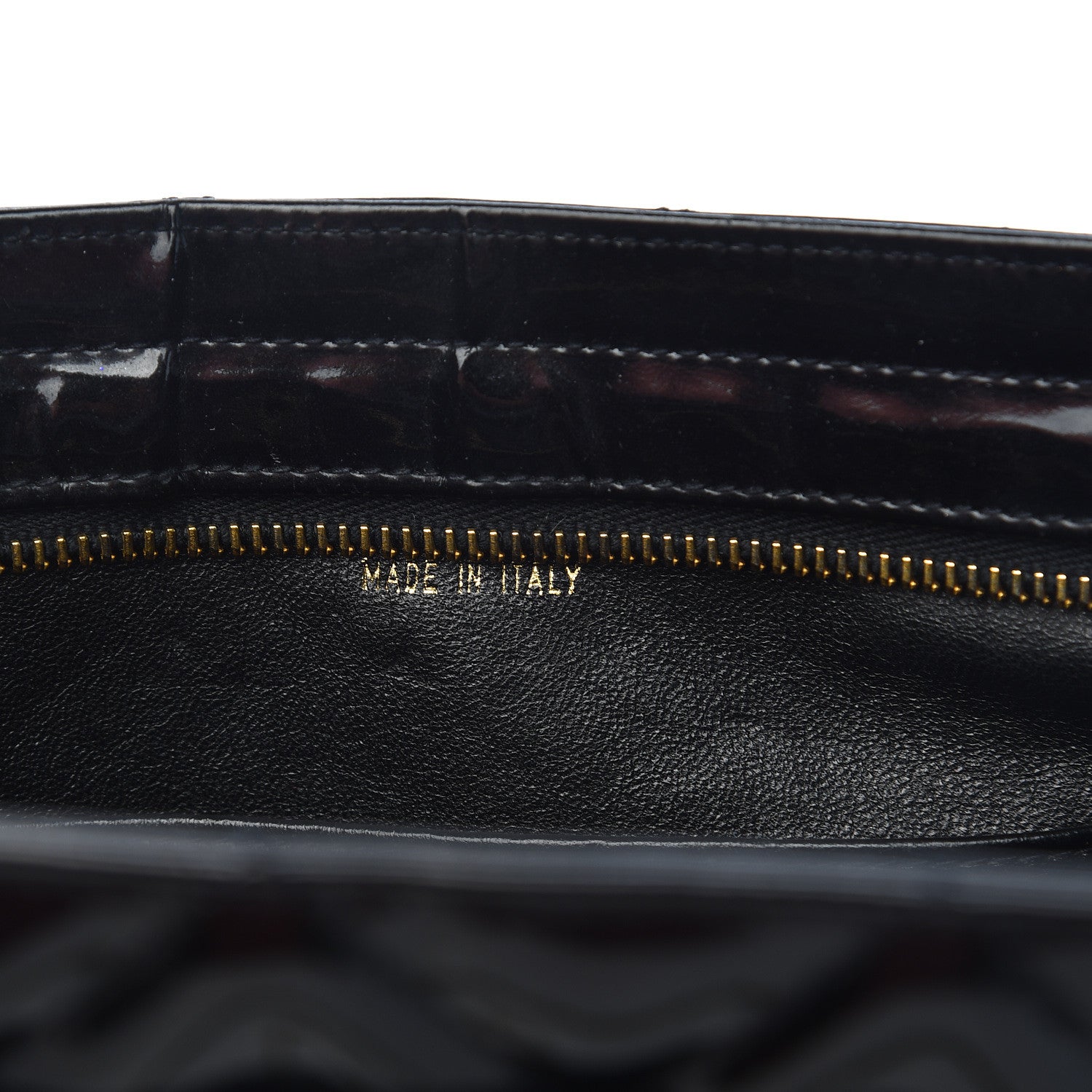 Chanel Patent Quilted Camera Case Black 8 of 11