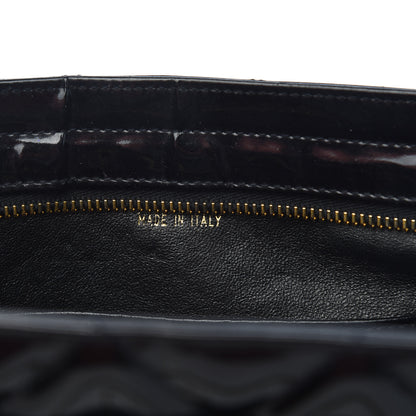 Chanel Patent Quilted Camera Case Black 8 of 11