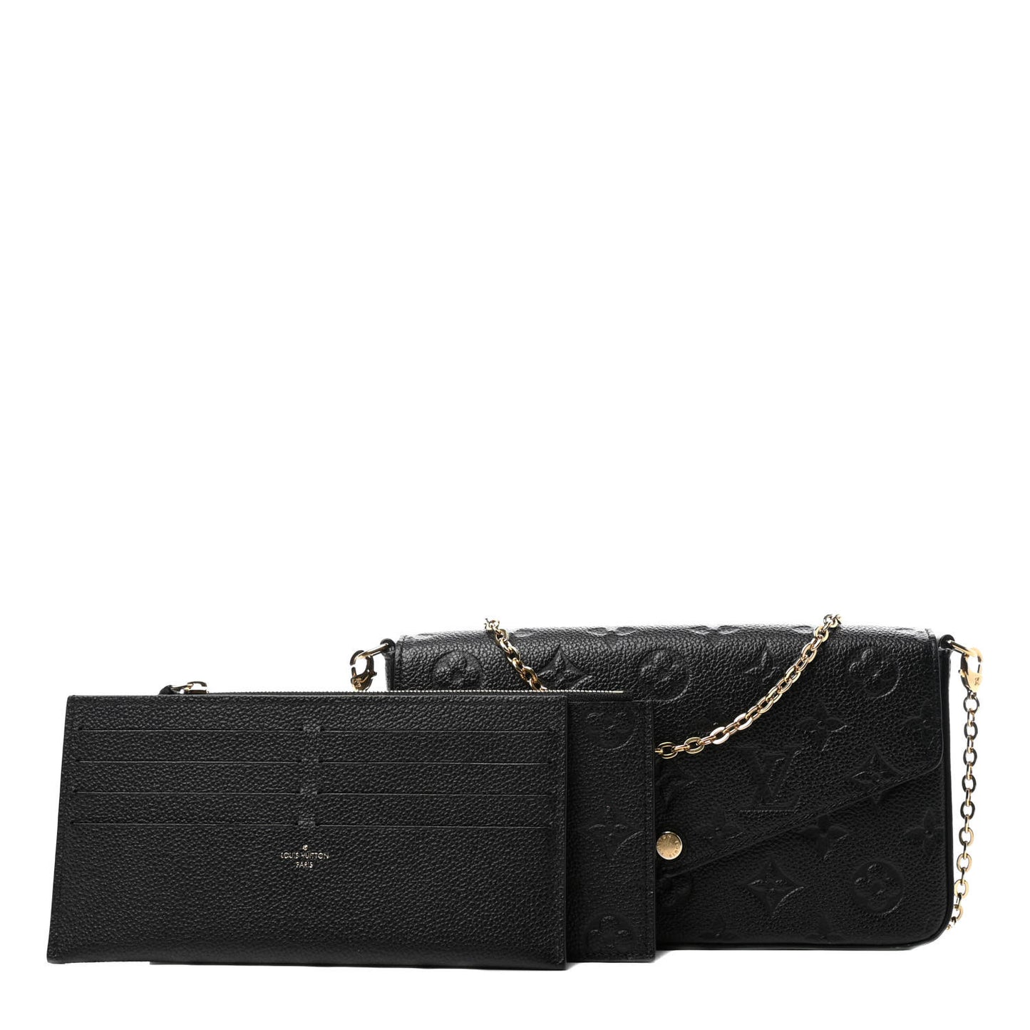 Empreinte Pochette Felicie Chain Wallet Black