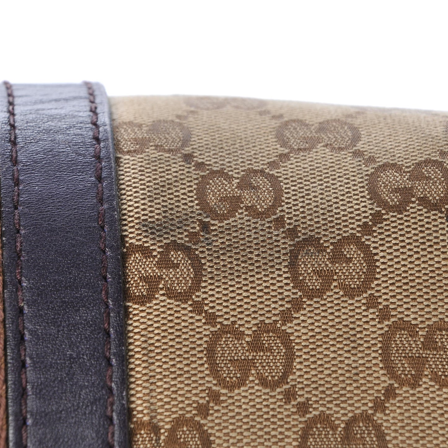 Monogram Vintage Web Medium Boston Dark Purple