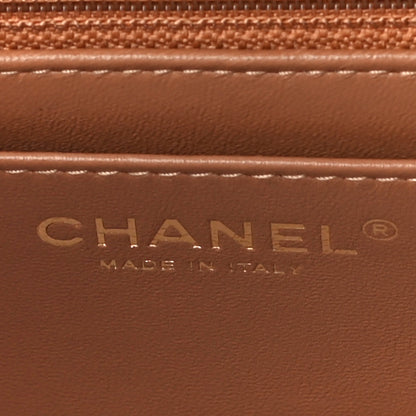 Chanel Lambskin Quilted Mini Rectangular Flap Brown 5 of 10