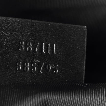 Gucci GG Supreme Monogram Web Messenger Bag Black 7 of 10