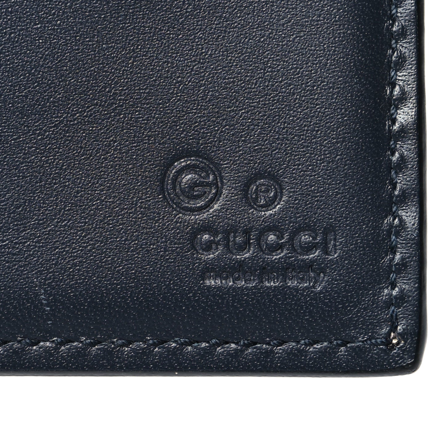 GG Supreme Monogram Blooms Bi-Fold Wallet Beige Blue Navy
