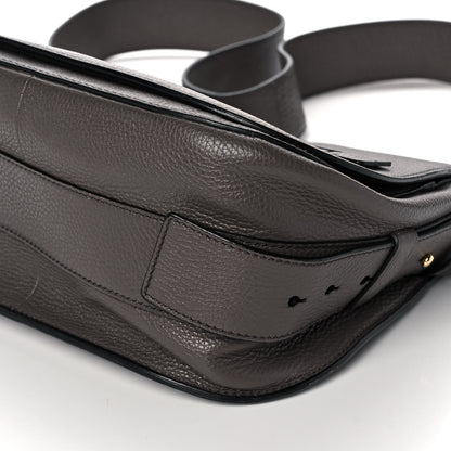 Tom Ford Grained Calfskin Soft Jennifer Saddle Bag Graphite 9 of 13