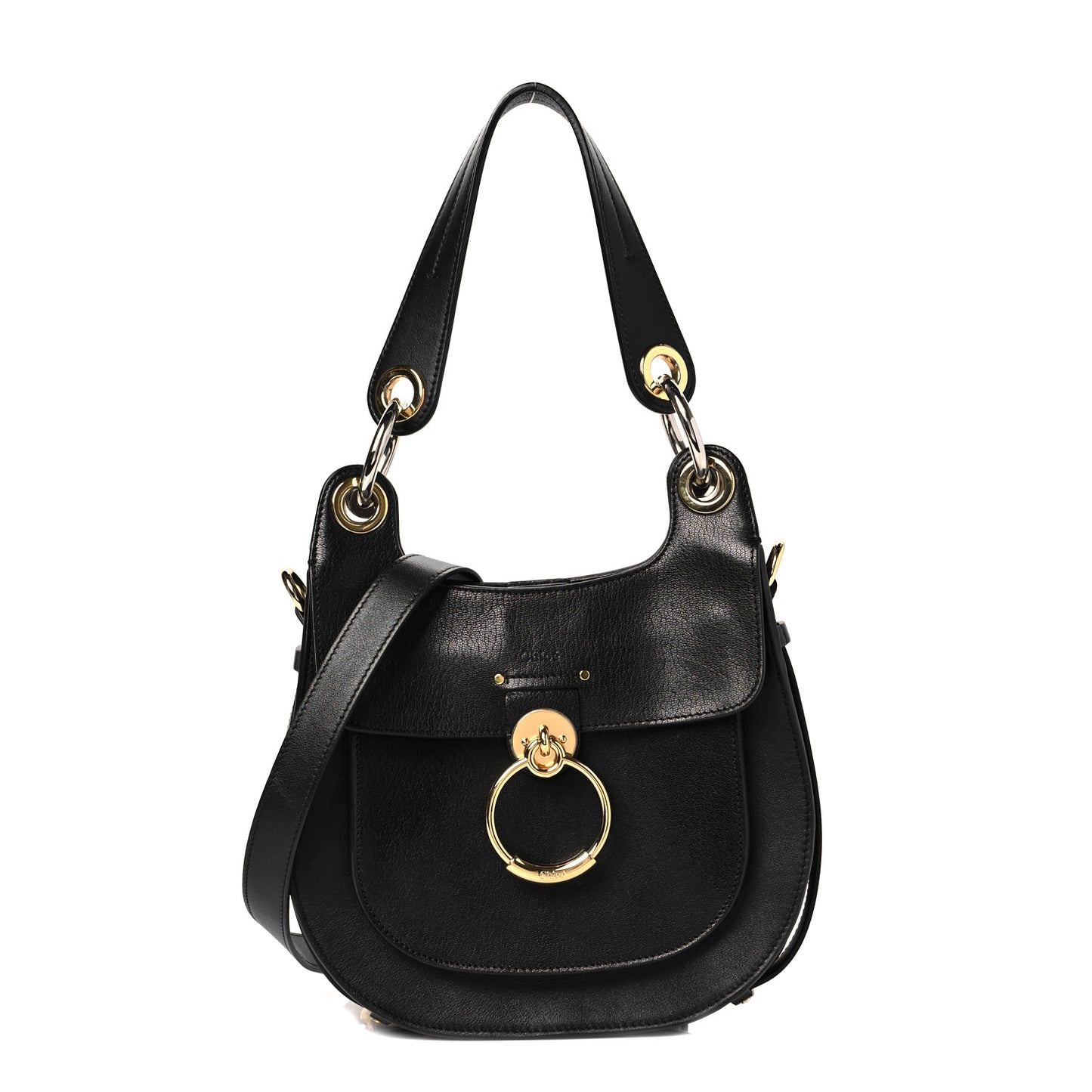 Calfskin Medium Tess Hobo Black