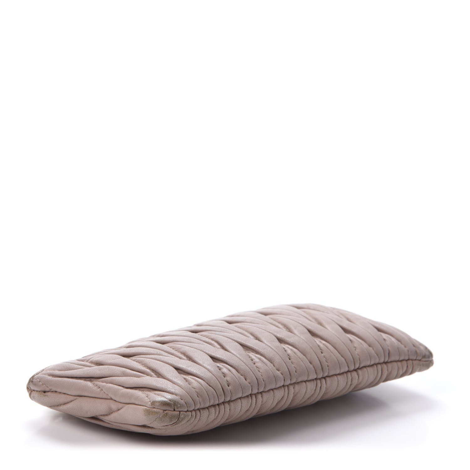 Miu Miu Nappa Matelasse Pouch Cammeo 4 of 13