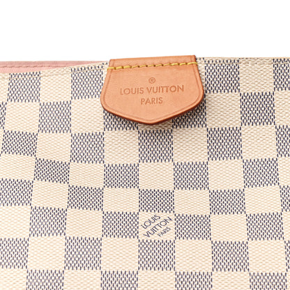Louis Vuitton Damier Azur Graceful MM Rose Ballerine 7 of 9