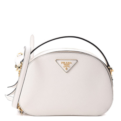 Prada Saffiano Lux Odette Crossbody Bianco 1 of 11
