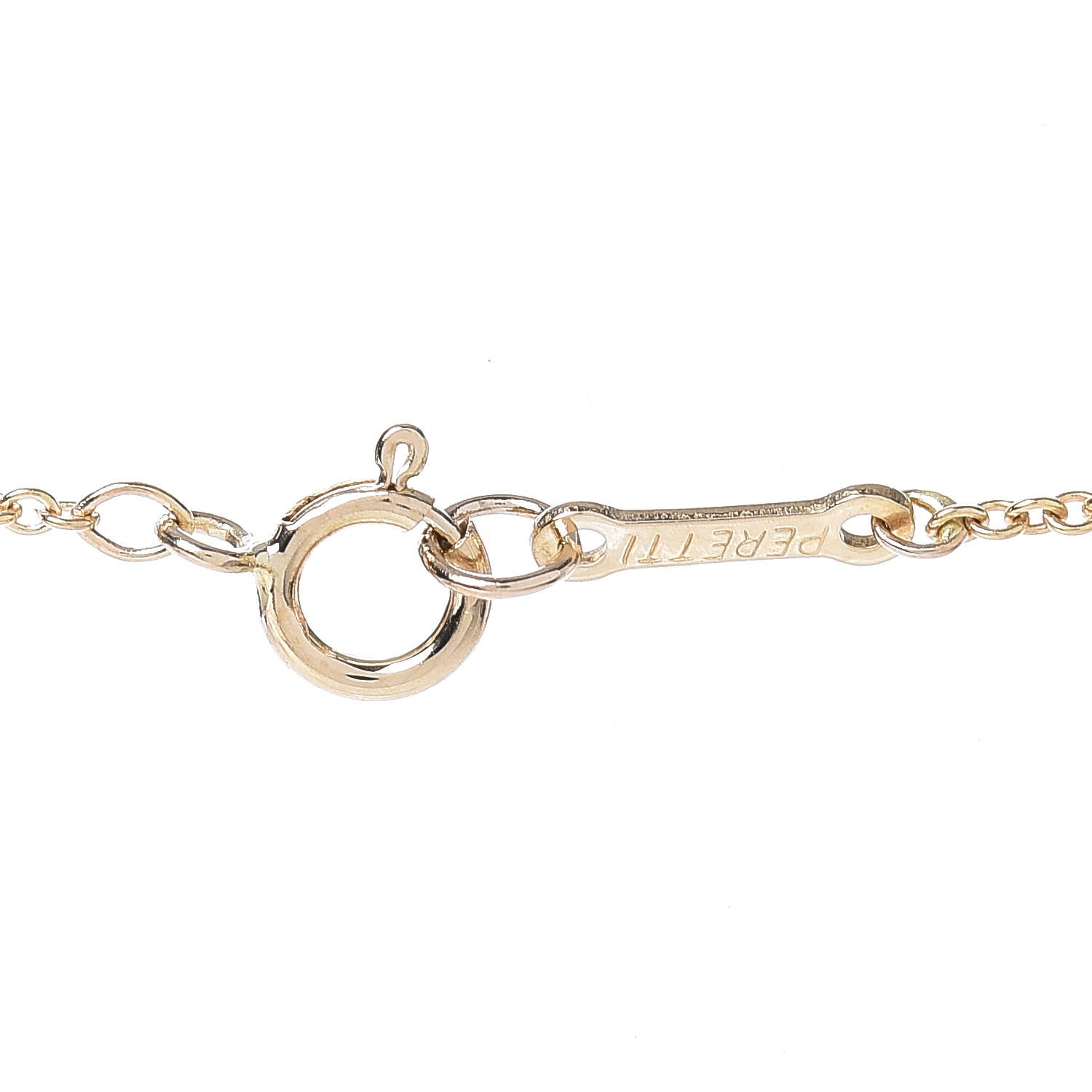 Tiffany 18K Yellow Gold 11mm Elsa Peretti Bean Pendant Necklace 4 of 5
