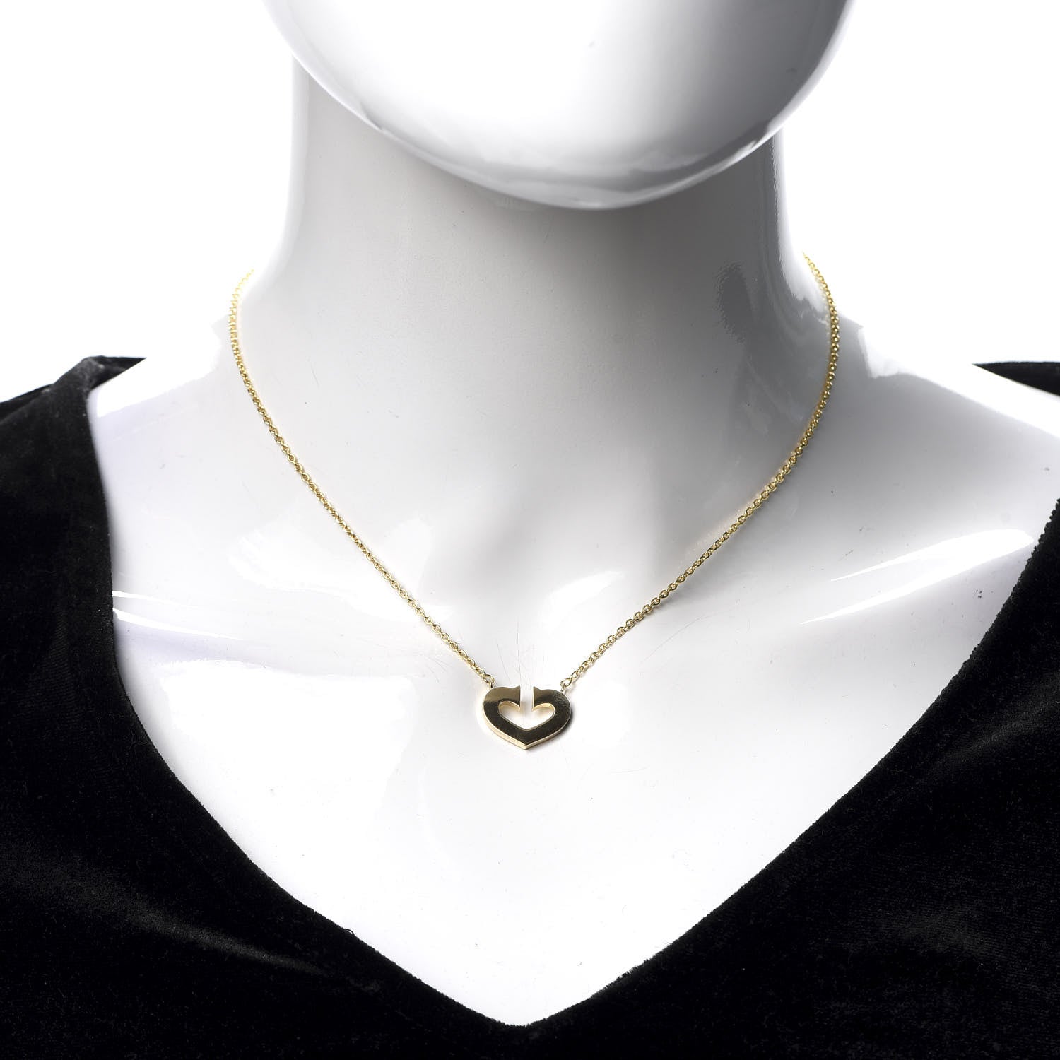 Cartier 18K Yellow Gold Medium Hearts and Symbols Necklace 2 of 5