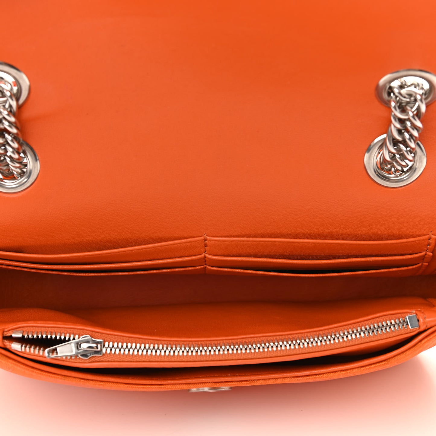 Nylon Jacquard Diagonal Logo S BB Round Shoulder Bag Orange Sanguine