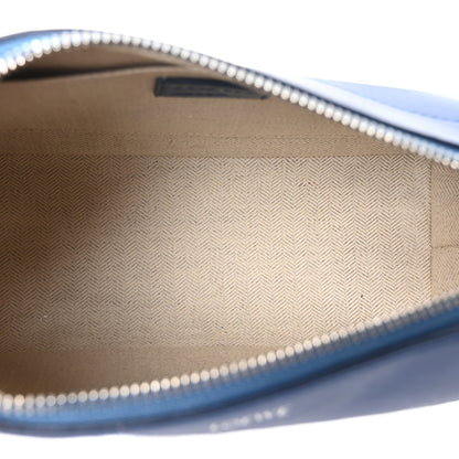 Loewe Calfskin Puzzle Fold Wash Bag Blue 5 of 10