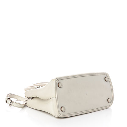 Prada City Calf Hand Stitched Small Galleria Double Zip Tote Talco 3 of 8