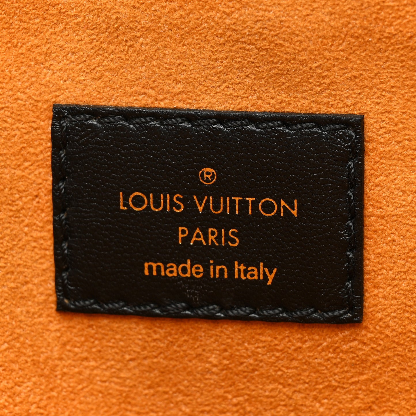 Lambskin Embossed Monogram Coussin MM Black