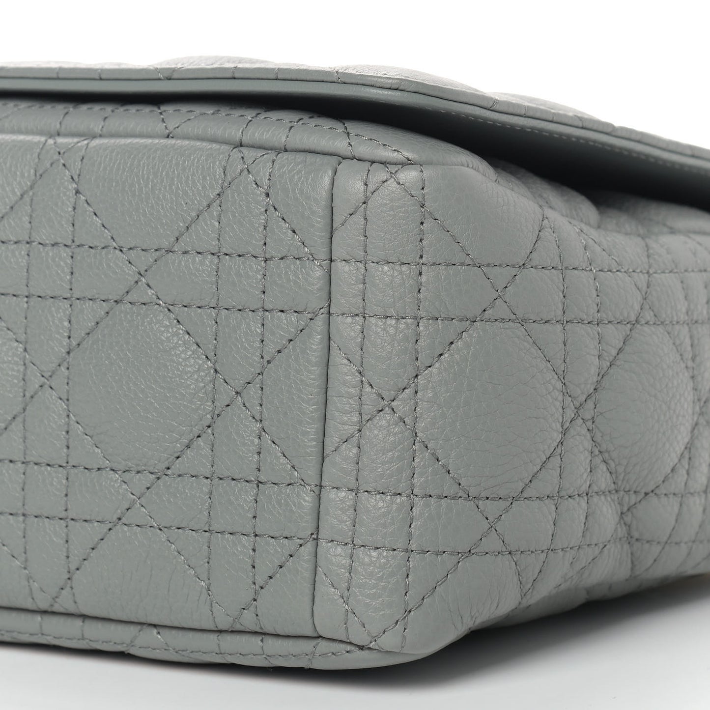 Lambskin Cannage Large Caro Bag Grey