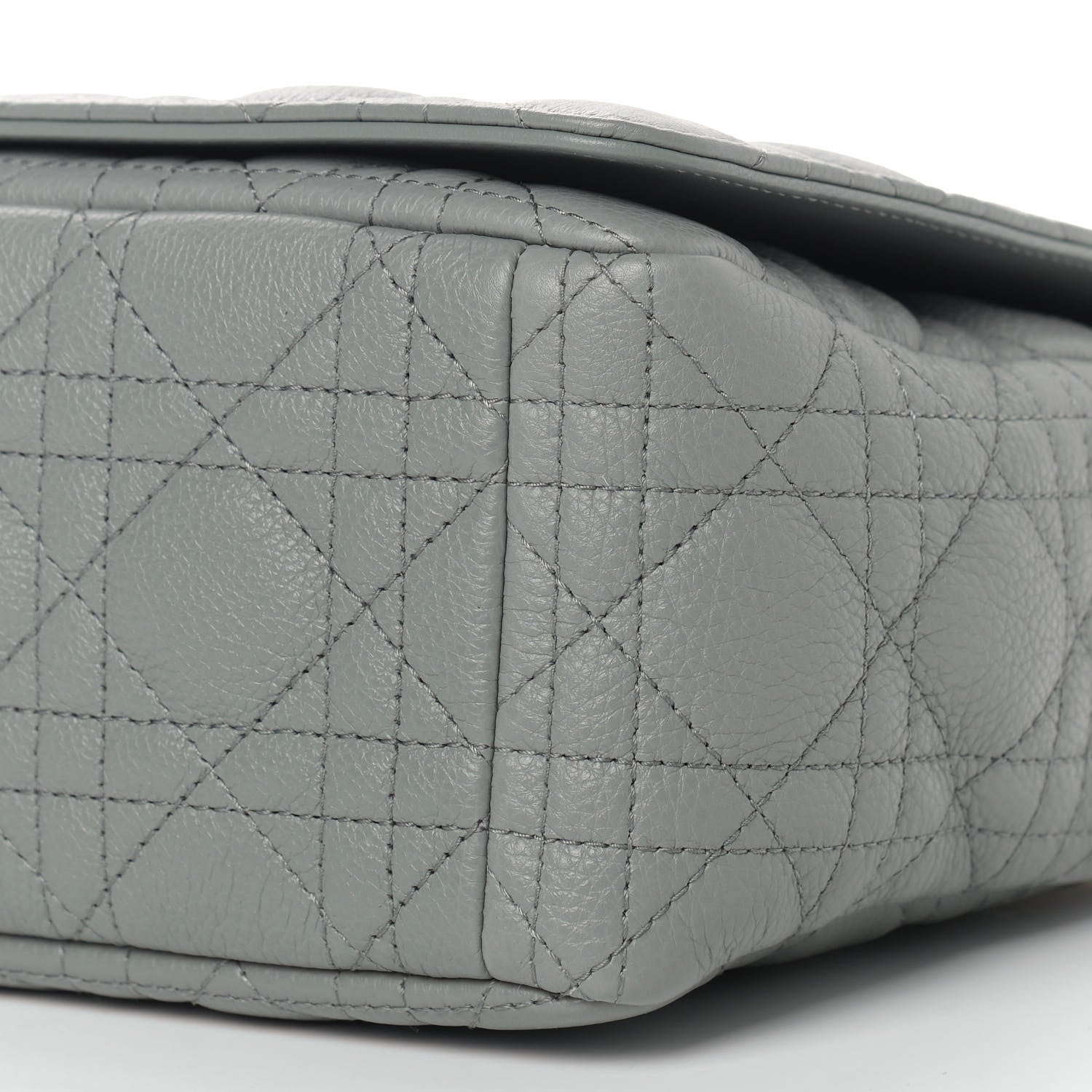 Christian Dior Lambskin Cannage Large Caro Bag Grey 9 of 9