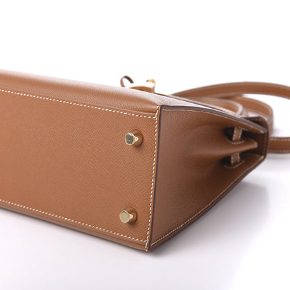 Hermes Epsom Kelly Sellier 25 Gold 7 of 12
