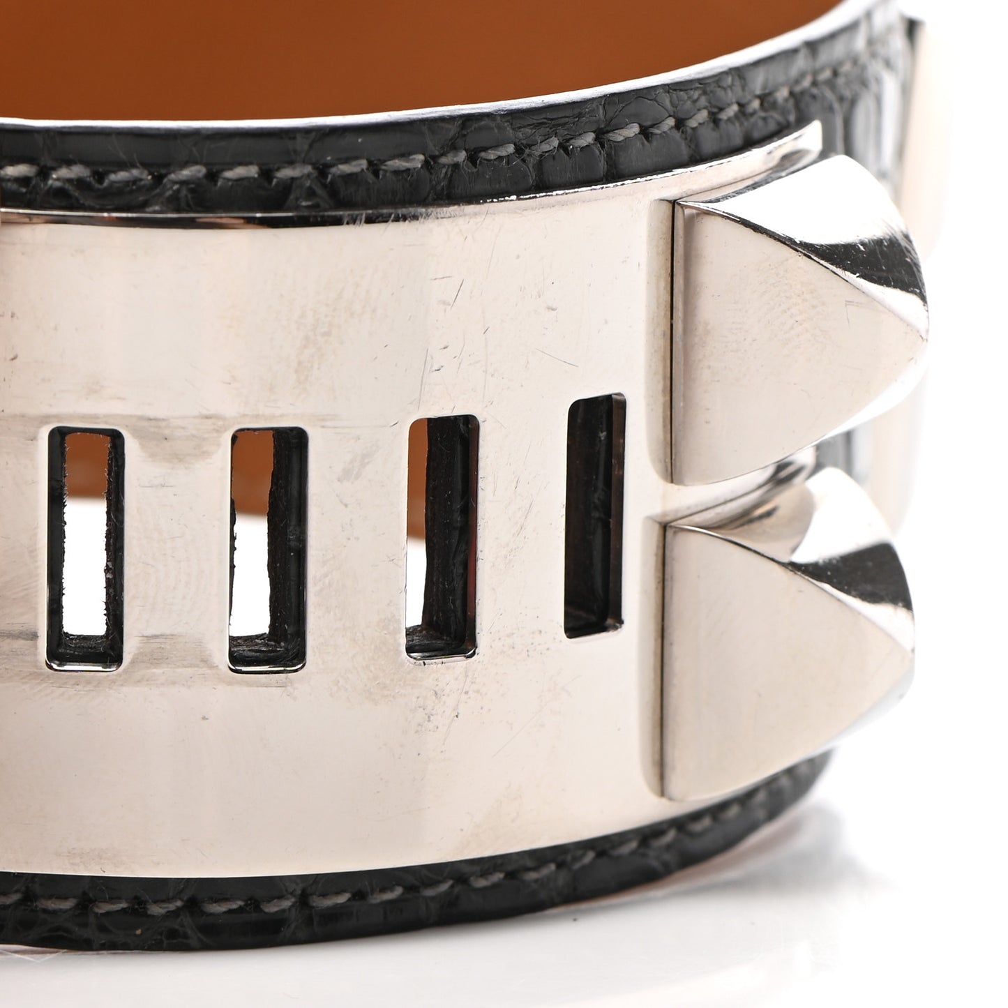 Shiny Alligator Collier de Chien CDC Bracelet S Graphite