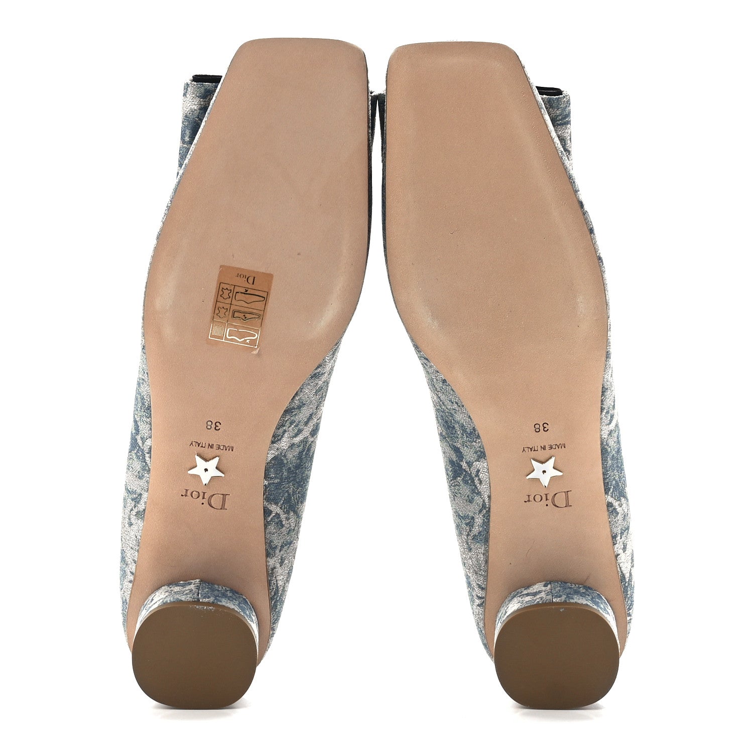 Christian Dior Brocart Lurex Dior Idylle 35mm Pumps 38 Canard 5 of 8