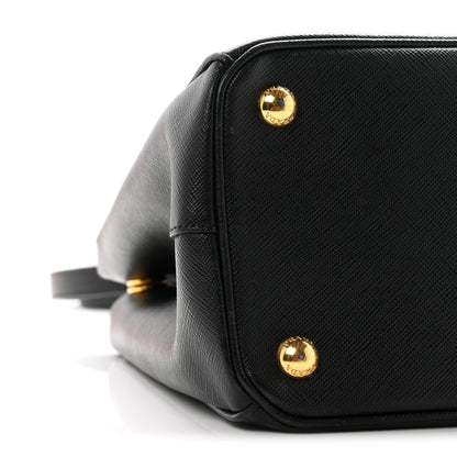Prada Saffiano Small Galleria Double Zip Tote Black 9 of 10