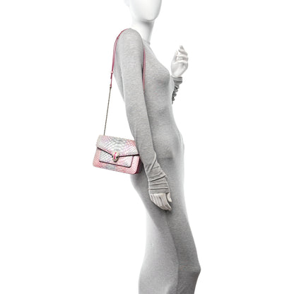 Bulgari Calfkin Snakeskin Serpenti Forever Shoulder Bag Bag Rainbow 2 of 14