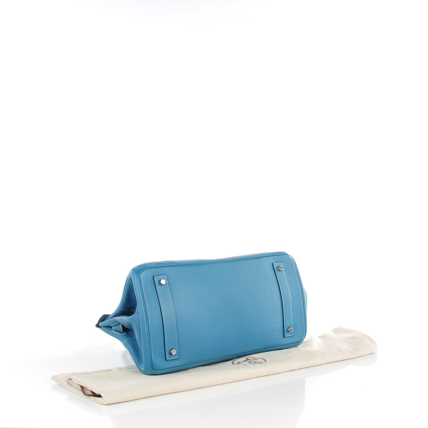 Taurillon Clemence JPG Birkin 42 Blue Jean