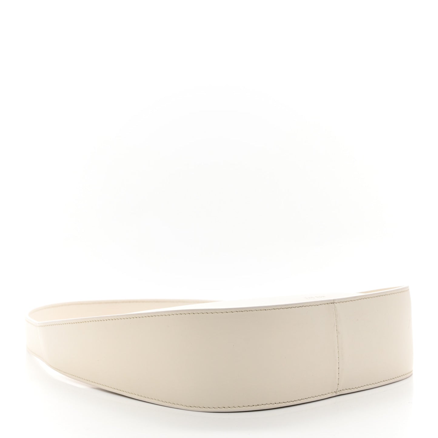 Smooth Calfskin Half Moon Shoulder Bag New Ivory