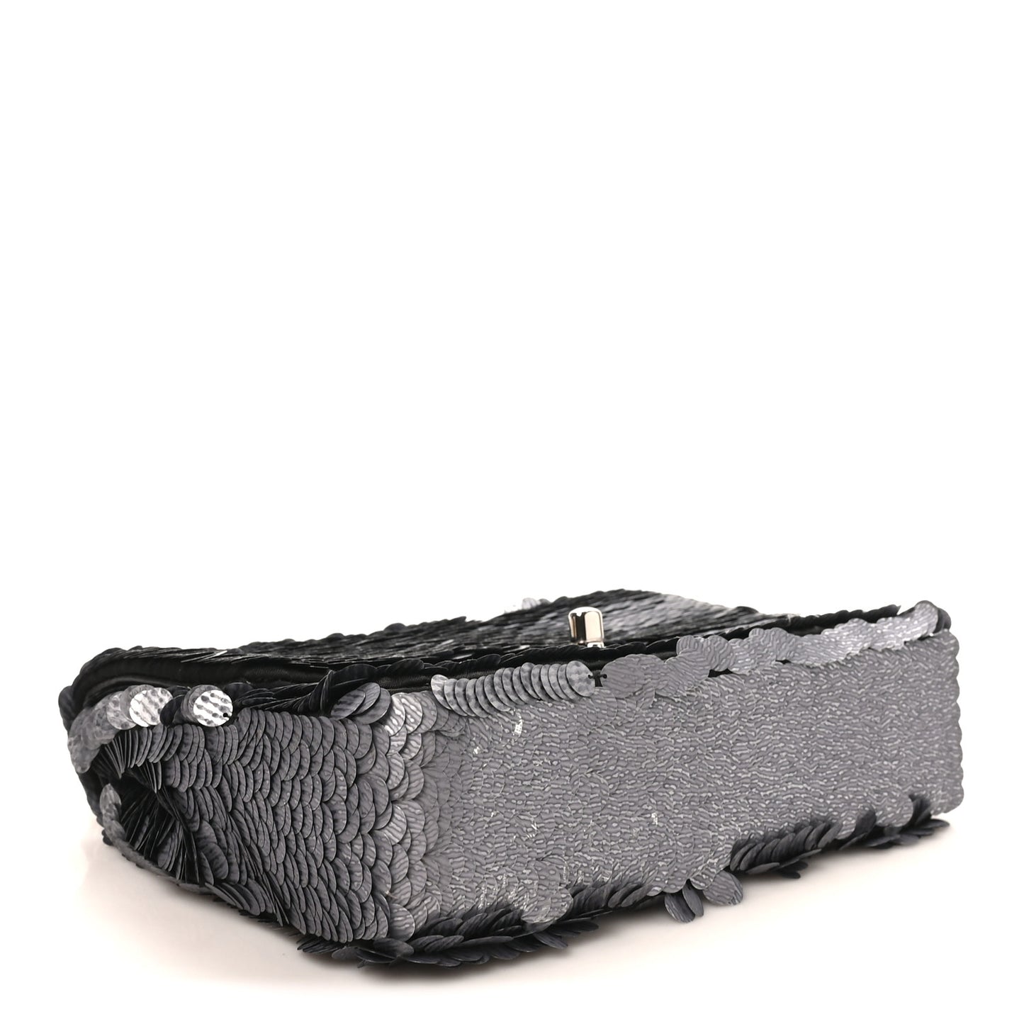 Sequin Small Single Flap Silver
