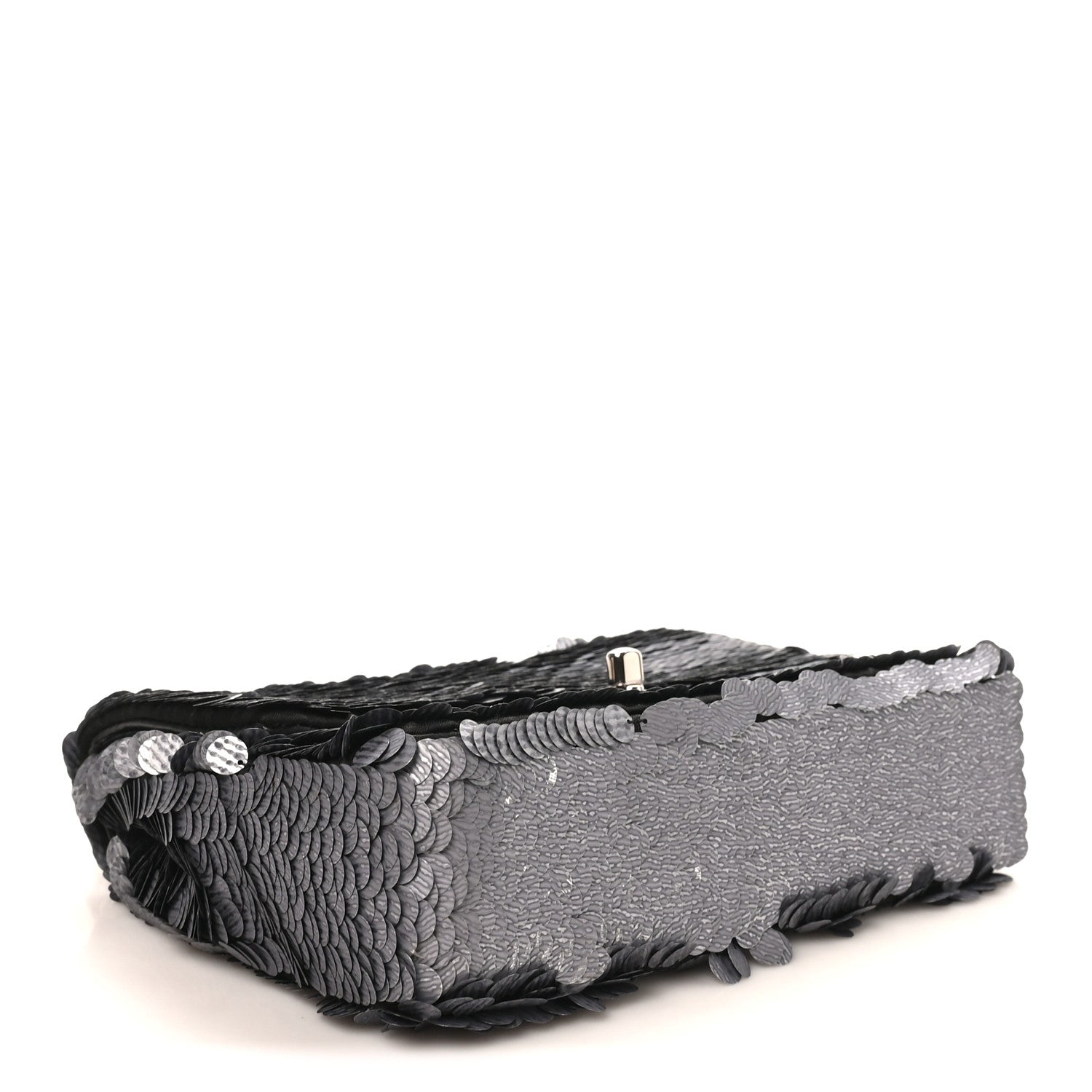 Chanel Sequin Small Single Flap Silver 4 of 10