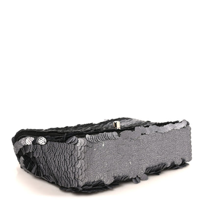Chanel Sequin Small Single Flap Silver 4 of 10