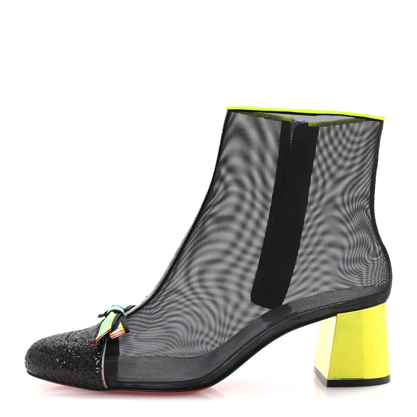 Mesh Checkypoint 55 Booties 39 Black