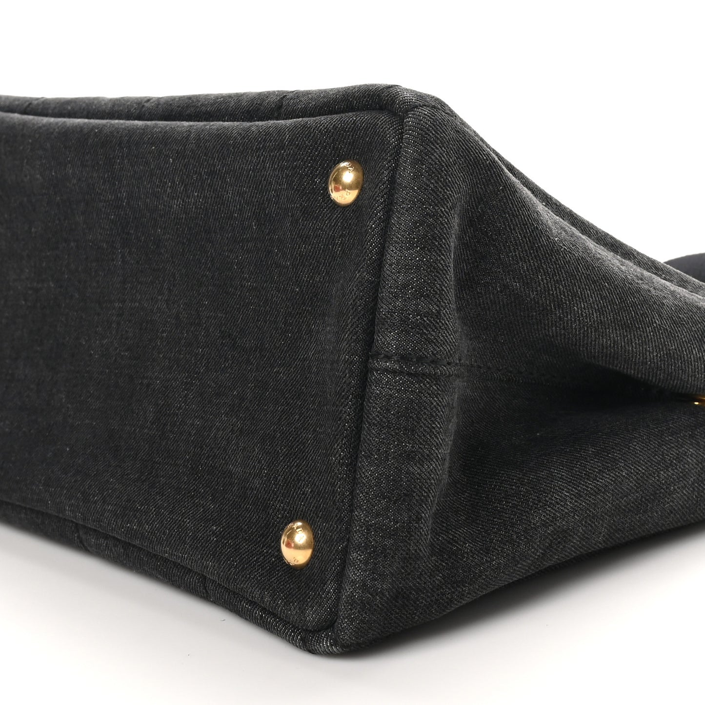 Denim Small Logo Tote Black