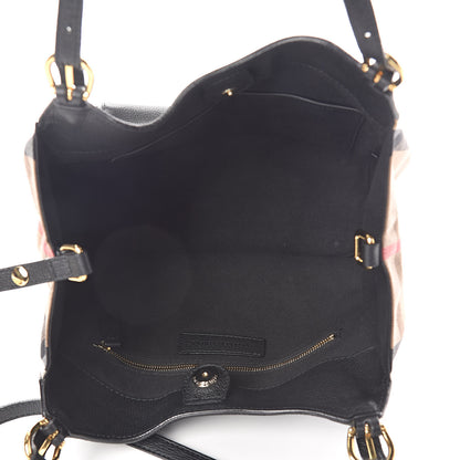 Burberry Grainy Calfskin House Check Small Canterbury Black 5 of 8