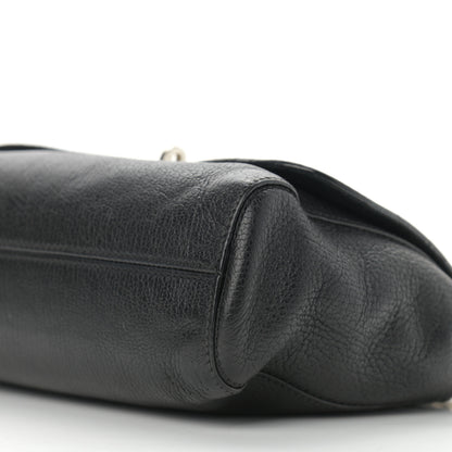 Mulberry Glossy Goatskin Small Lily Flap Black 12 of 18