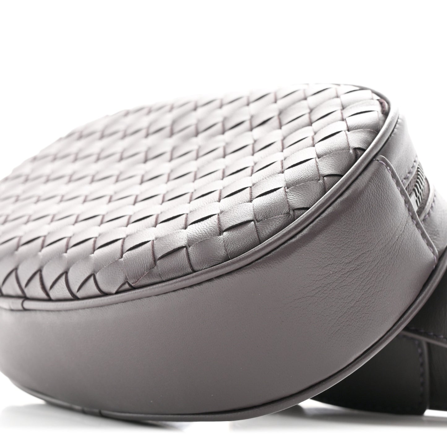 Nappa Intrecciato Belt Bag Aubergine