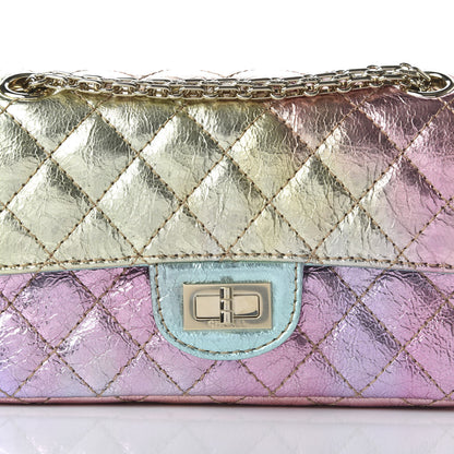 Chanel Metallic Goatskin Quilted Mini 2.55 Reissue Flap Multicolor 10 of 10