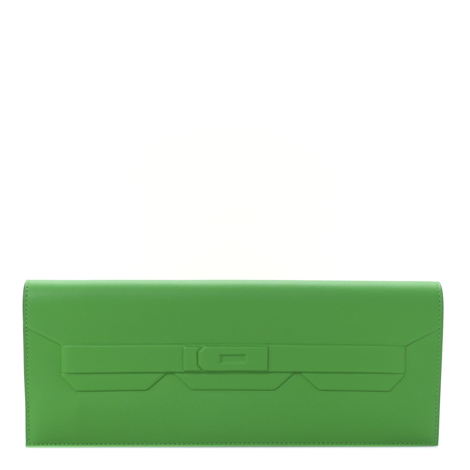 Hermes Swift Shadow Clutch 29 Vert Yucca 1 of 9