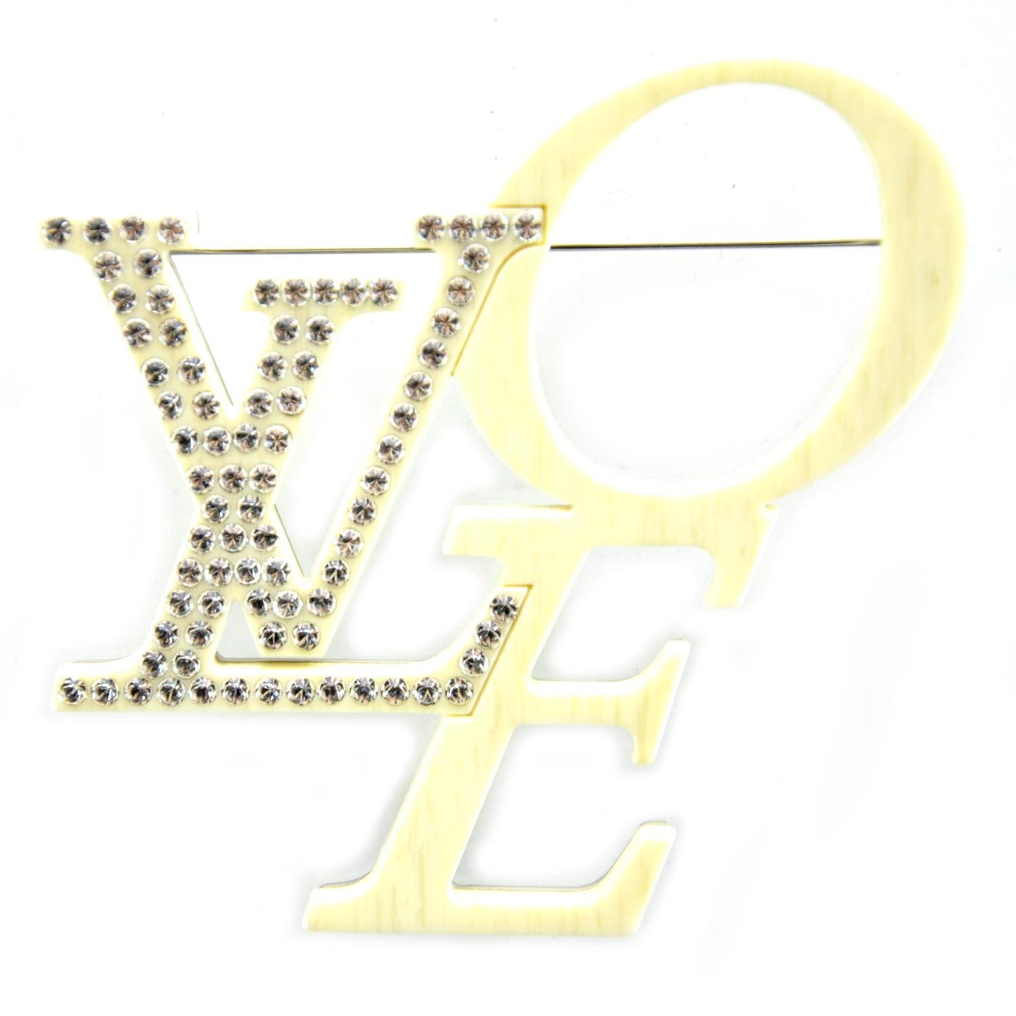 Swarovski Crystal Love LVoe Brooch