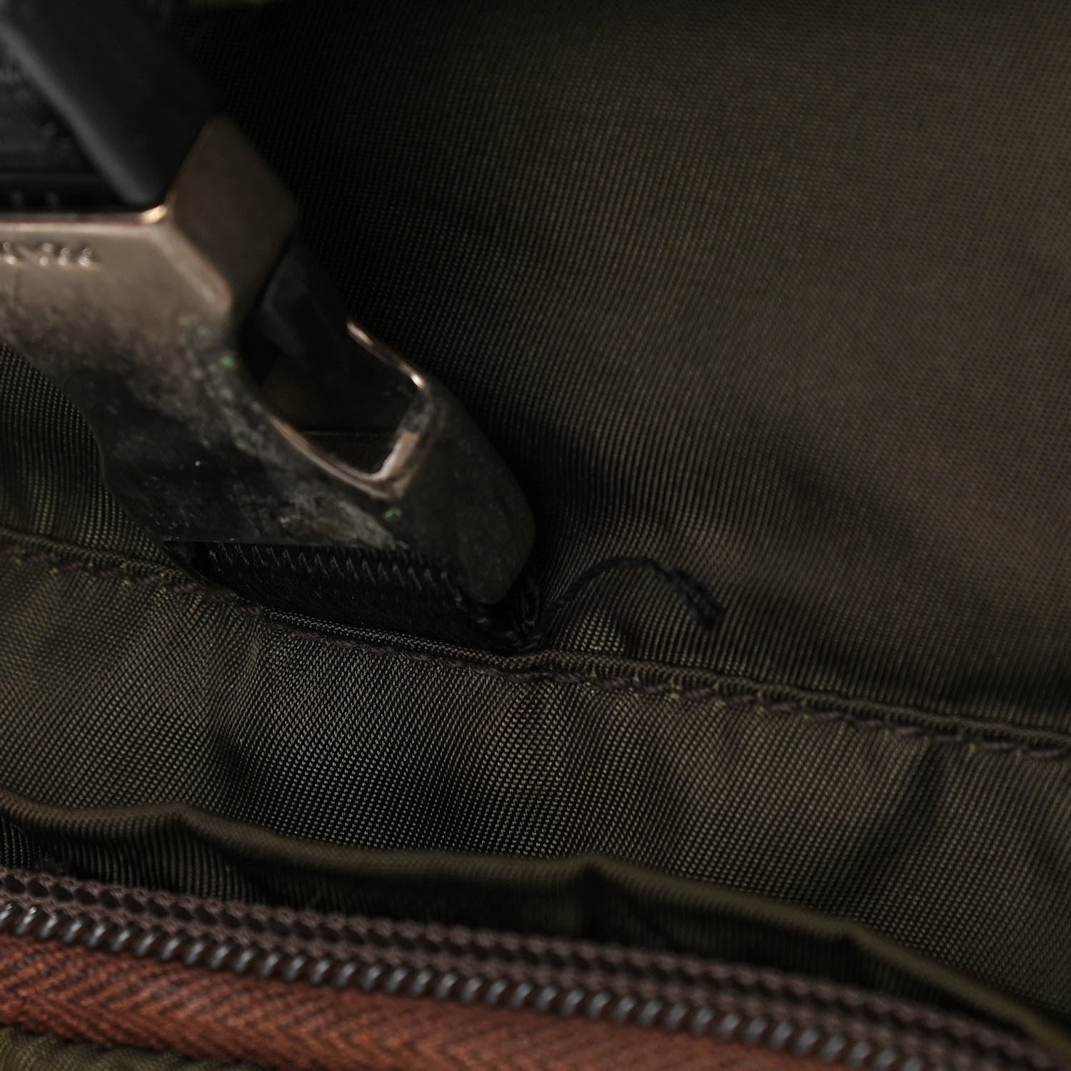 Prada Tessuto Nylon Buckle Backpack Mimetico 11 of 13