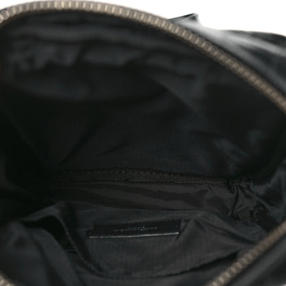Saint Laurent Calfskin Crocodile Embossed Sid Messenger Bag Black 5 of 10