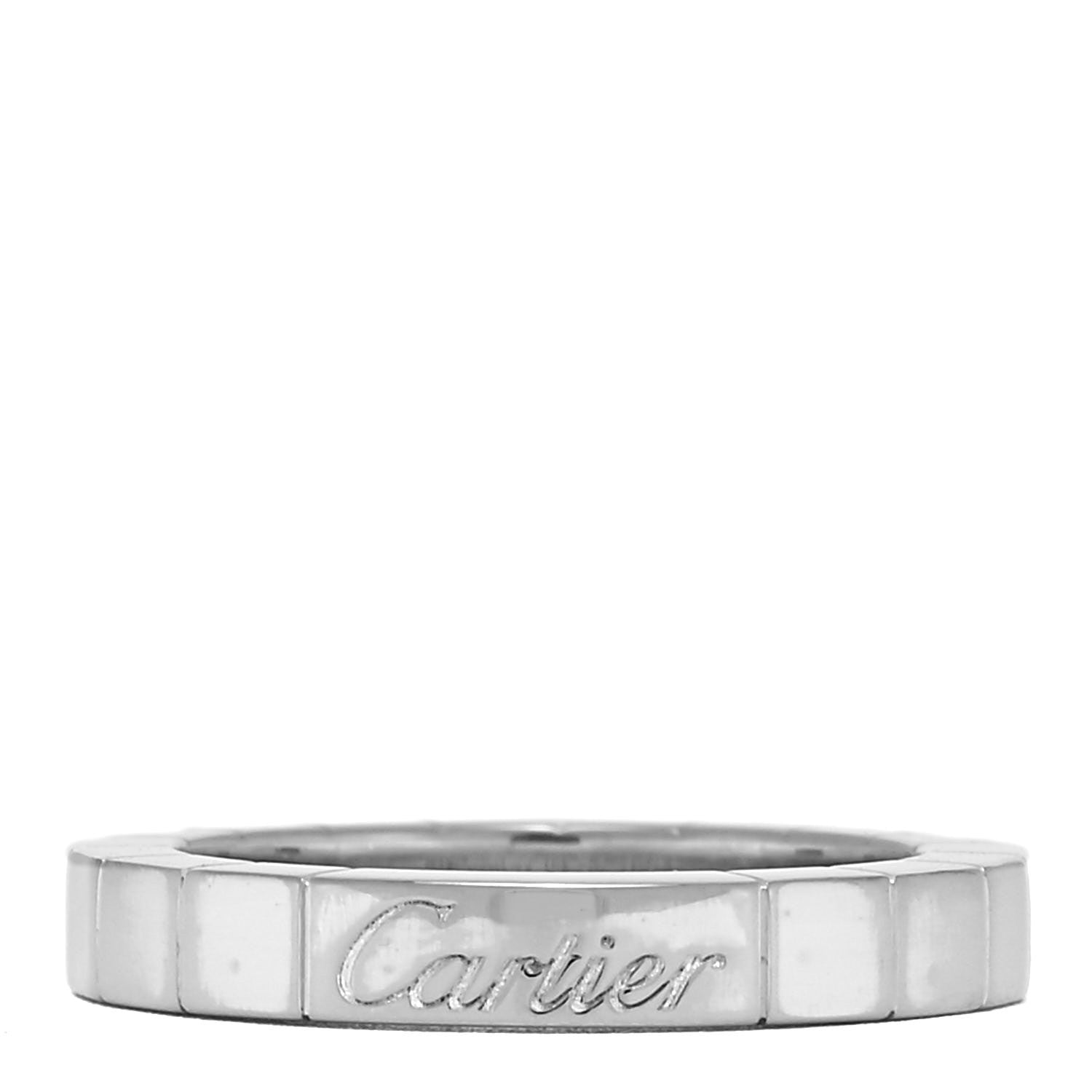 Cartier 18K White Gold Lanieres Ring 47 4 1 of 5
