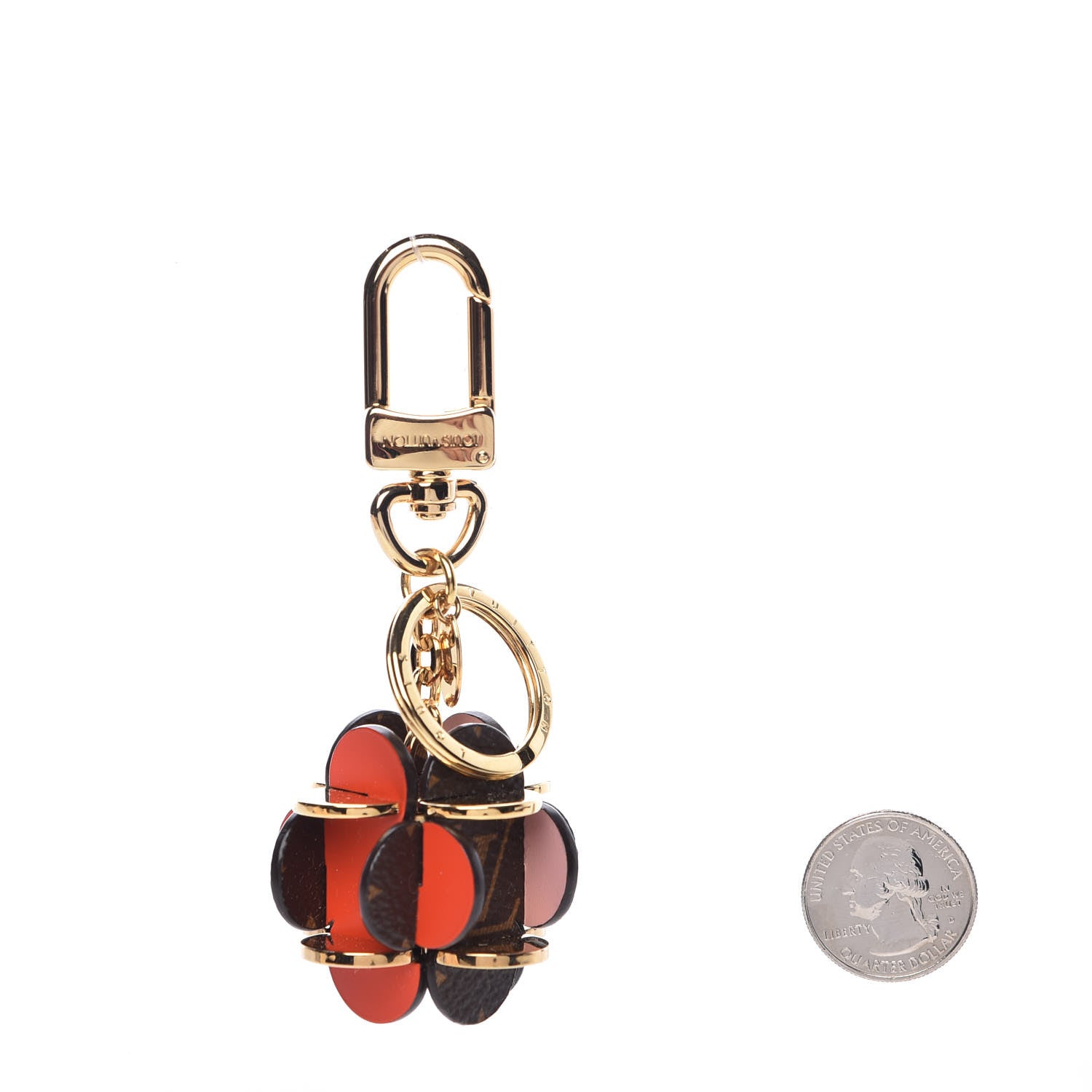 Louis Vuitton Monogram Flowering Bag Charm Key Ring 2 of 3