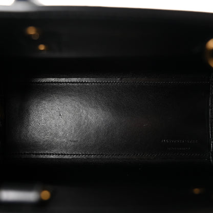 Saint Laurent Calfskin Crocodile Embossed Nano Sac De Jour Black 5 of 10