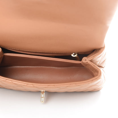 Chanel Caviar Quilted Mini Coco Handle Flap Brown 5 of 10