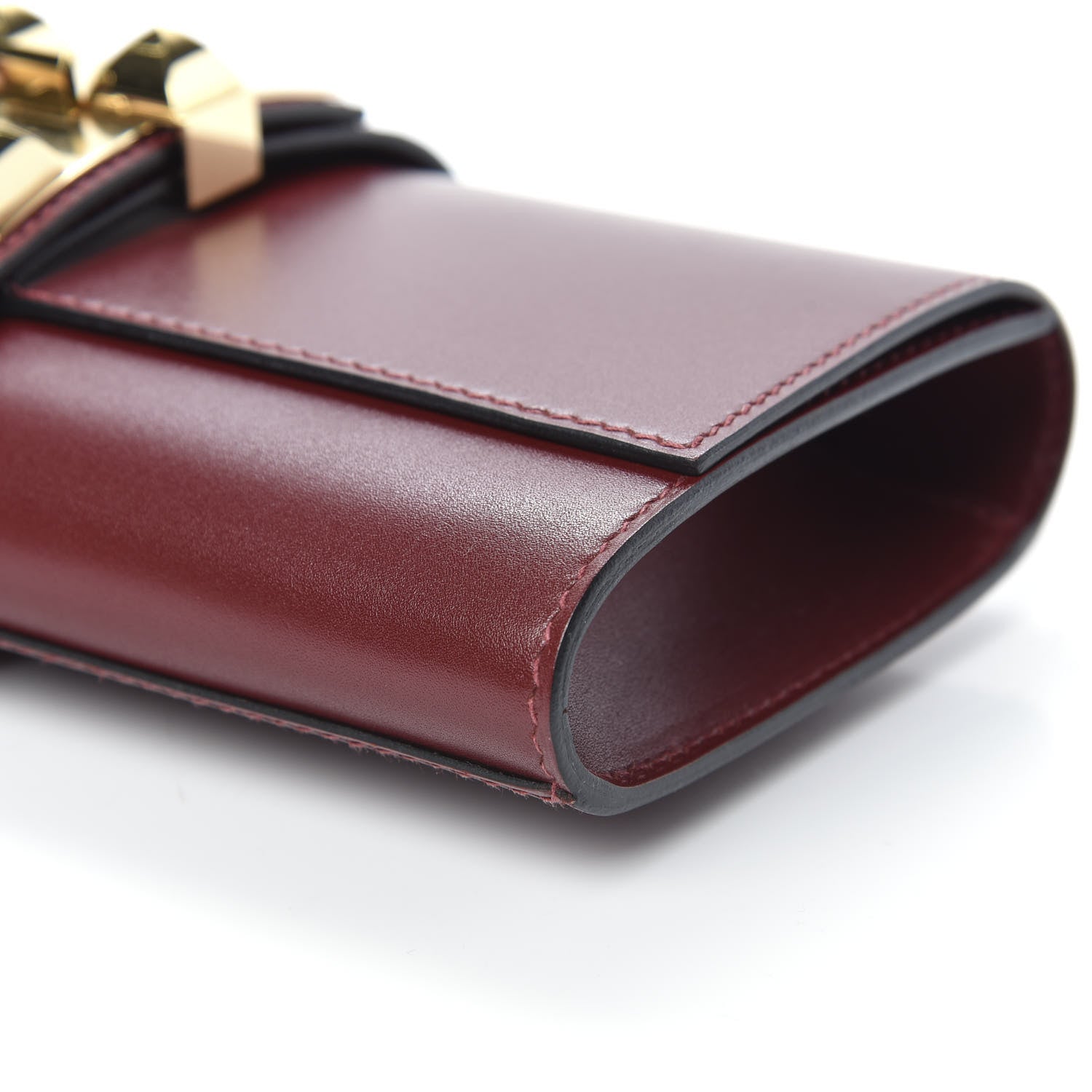 Hermes Tadelakt Medor 23 Clutch Rouge H 8 of 9