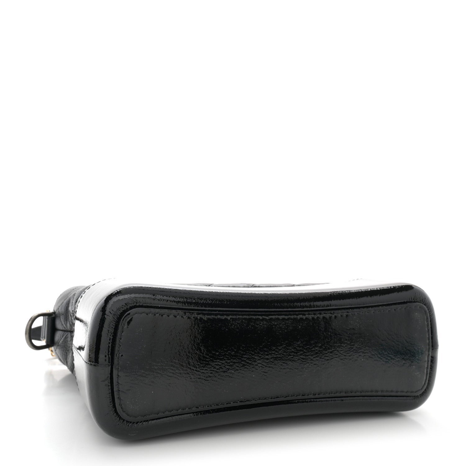 Chanel Patent Goatskin Quilted Medium Gabrielle Hobo Black 4 of 13