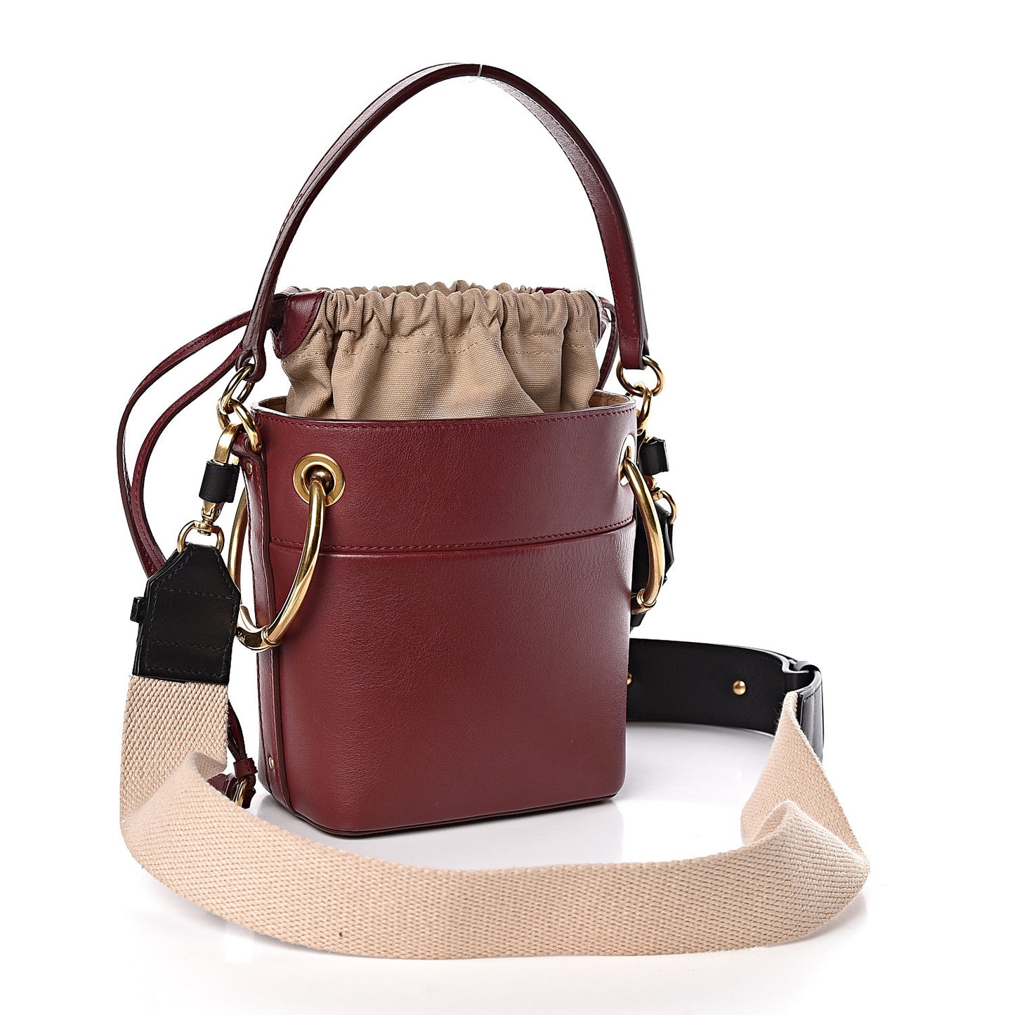 Smooth Calfskin Mini Roy Bucket Bag Plum Purple