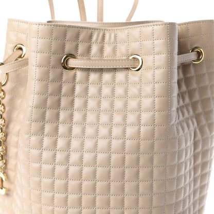 Celine Calfskin Quilted Small C Backpack Nude 9 of 9