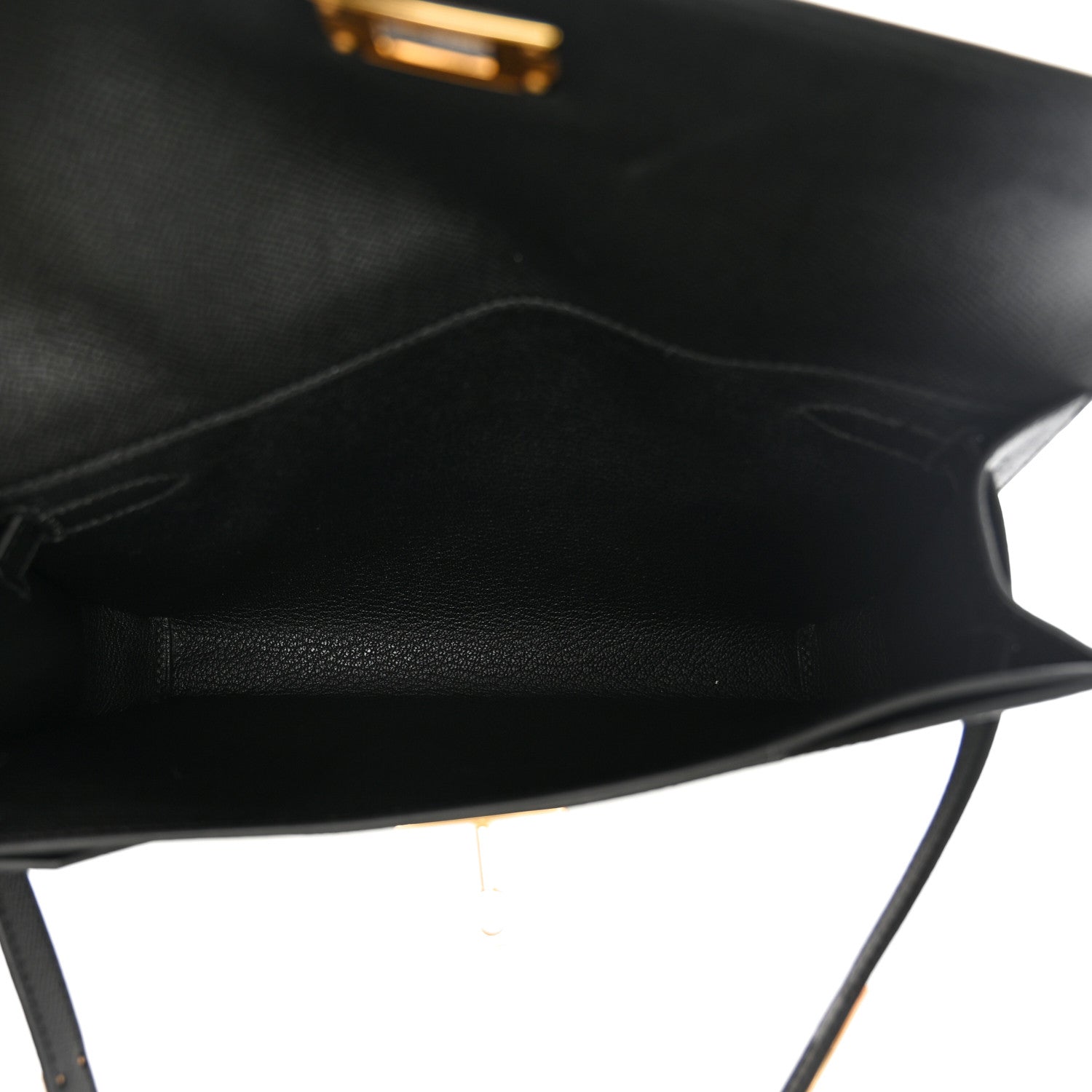 Hermes Epsom Kelly Depeches 25 Pouch Black 5 of 7
